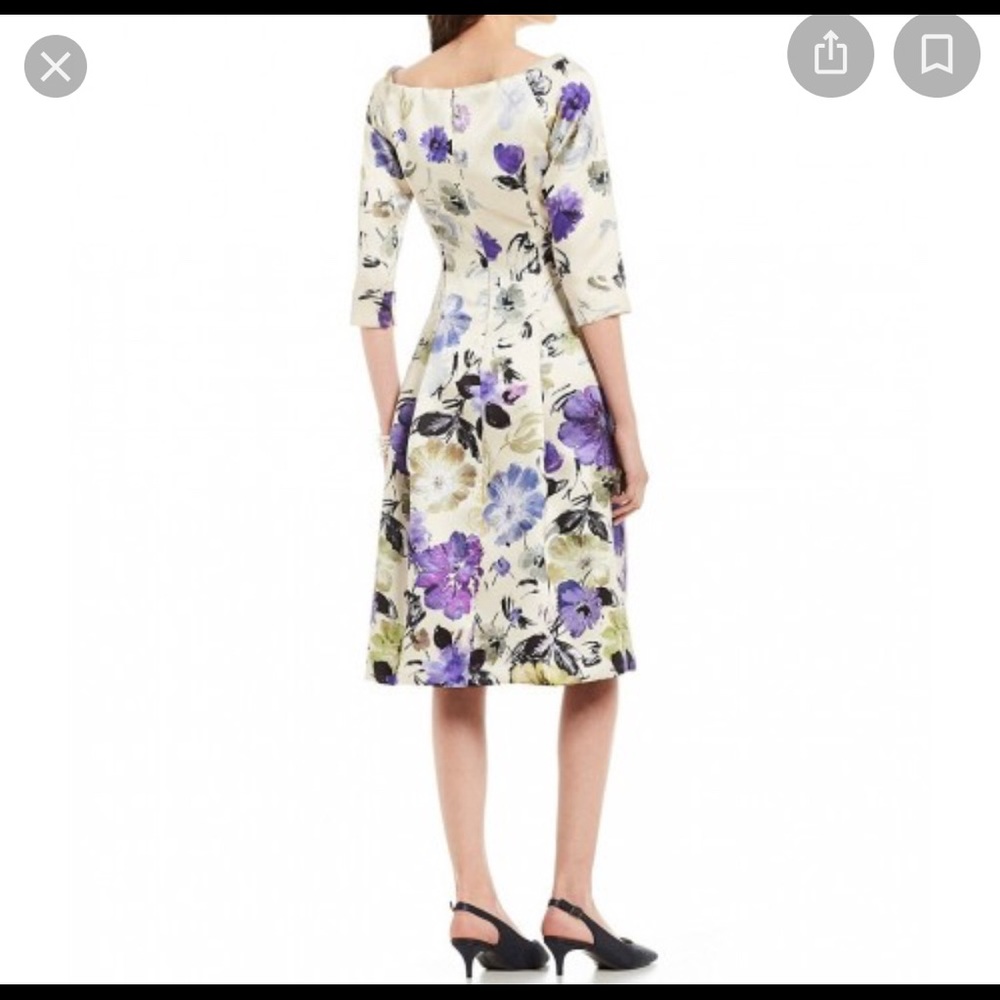 Alex Marie silky boatneck floral dress